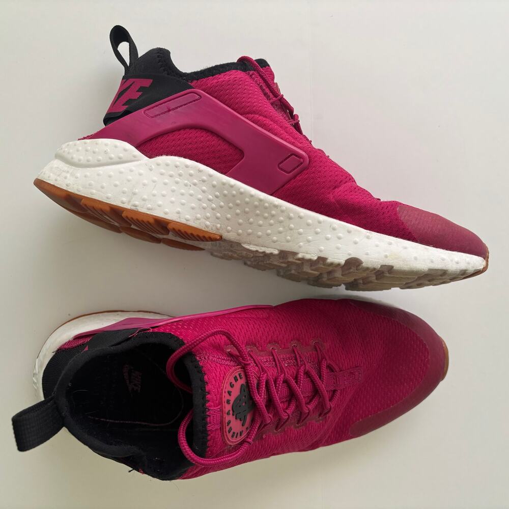 Nike Air Huarache Run Ultra Womens 8 Sport Fuchsia Pink Gum 819151-602